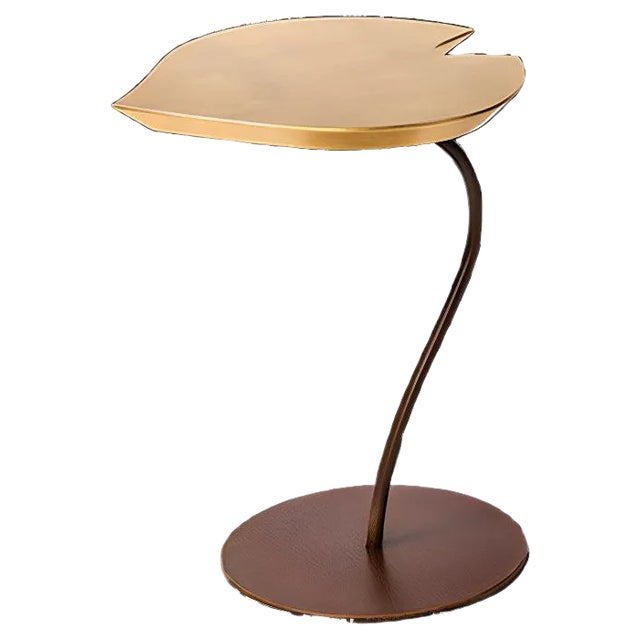 Wood & Iron Leaf Coffee Table by Patrizia Guiotto for VGnewtrend For Sale