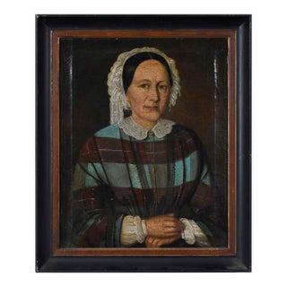 Folk Art Portrait For Sale