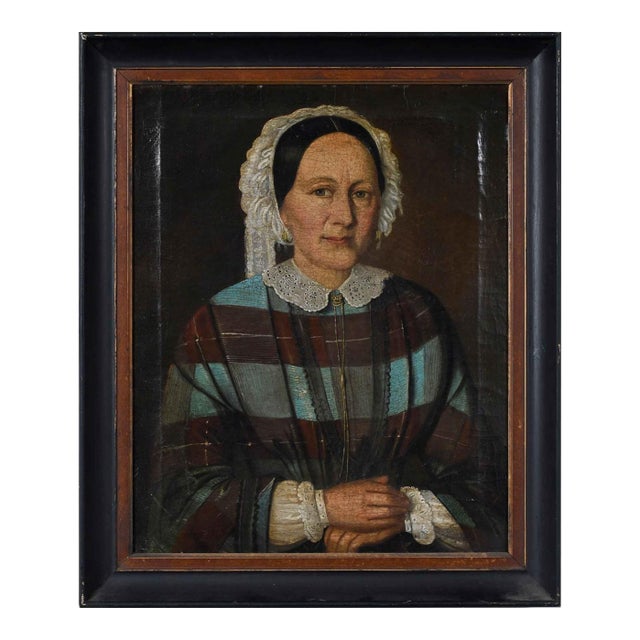 Folk Art Portrait For Sale