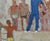 1970s Soviet Swimming Oil Painting, Socialist Realism, Ukrainian Art 35-34 For Sale - Image 4 of 6
