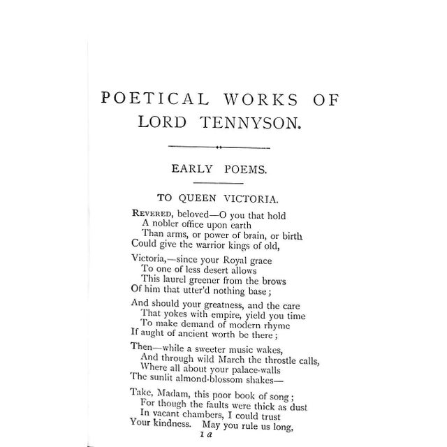 "Poetical Works of Alfred Lord Tennyson" 1926 Tennyson, Alfred Lord For Sale In New York - Image 6 of 7