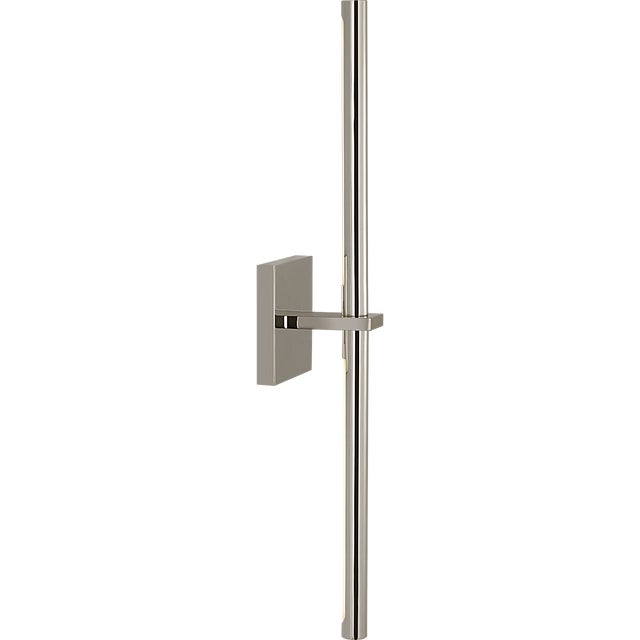 Kelly Wearstler for Visual Comfort Signature Axis Large Linear Sconce in Polished Nickel For Sale