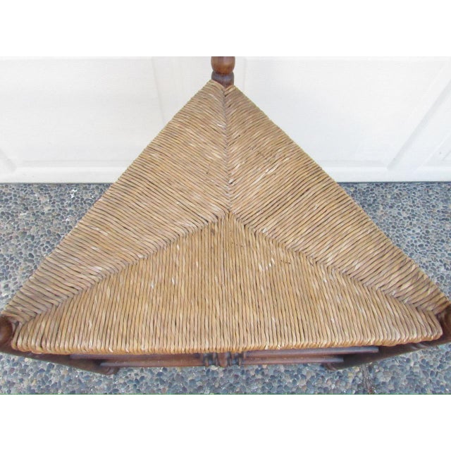 English Antique English Triangular Spindle Chair For Sale - Image 3 of 17