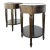 Vintage Baker Furniture Round Tables Plant Stand Italian Neo Classic Walnut - A Pair For Sale
