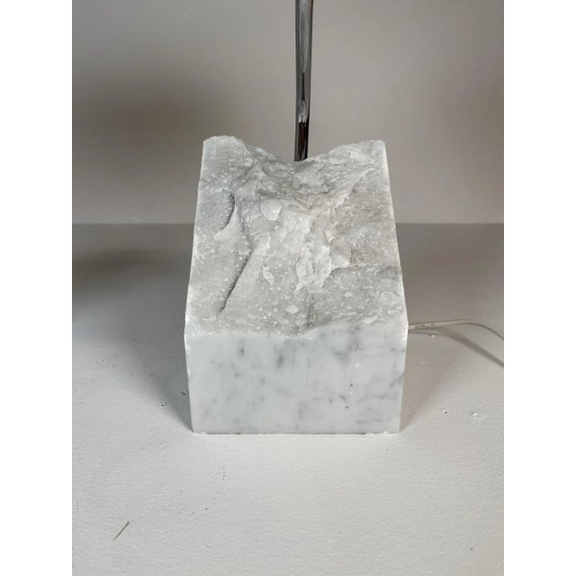Mid-Century Marble and Steel Table Lamps from Bergboms, 1970s, Sweden, Set of 2 For Sale - Image 14 of 17
