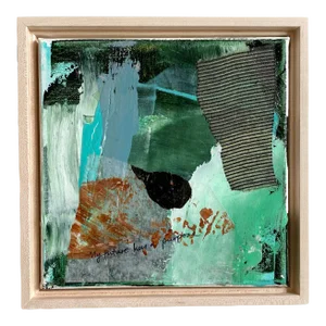 "Future Purpose" 2023 Framed Painting by Jessalin Beutler