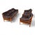 Coja Living Room Set with 3-Seater Sofa and 2 Lounge Chairs in Brown Leather by Sven Ellekaer, 1960, Set of 3 For Sale - Image 11 of 18