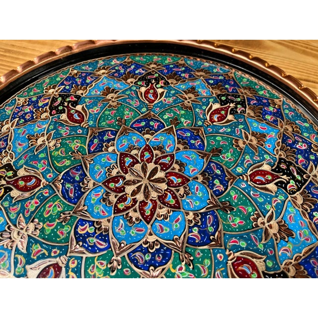 Copper Wall Tray Plate For Sale - Image 6 of 9