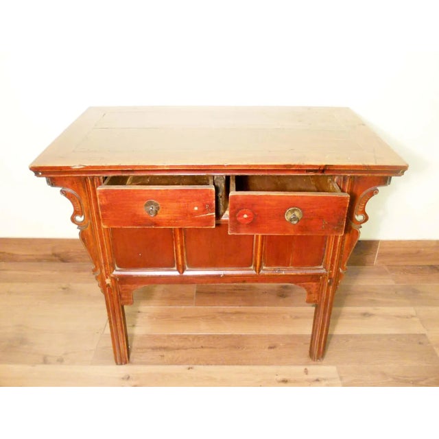 Antique Chinese Ming Altar Cabinet, Cypress Wood, Circa 1800-1849 For Sale - Image 10 of 11