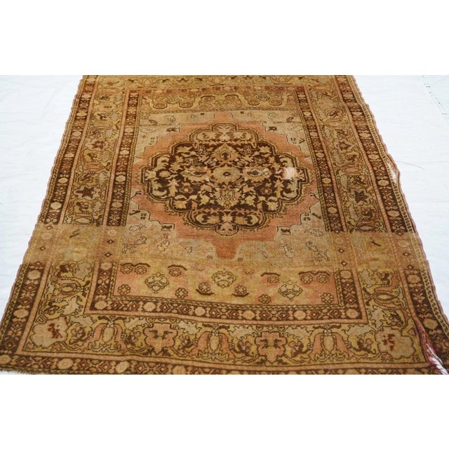 Vintage Turkish Rug 4'6'' X 6'5'' For Sale - Image 9 of 12