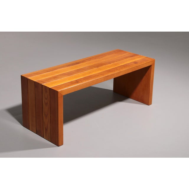 Wood Mid-Century Italian Beechwood Bench, 1960s For Sale - Image 7 of 12