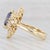 Modern 2.45ctw Marquise Blue Sapphire Diamond Halo Ring 18k Yellow Gold Size 5.75 For Sale - Image 3 of 7