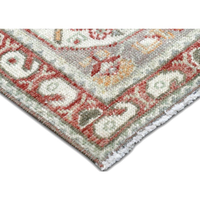 This Vintage Turkish Oushak Yastic is a classic and timeless piece of art. It's made from 100% yastic-wool on wool with...