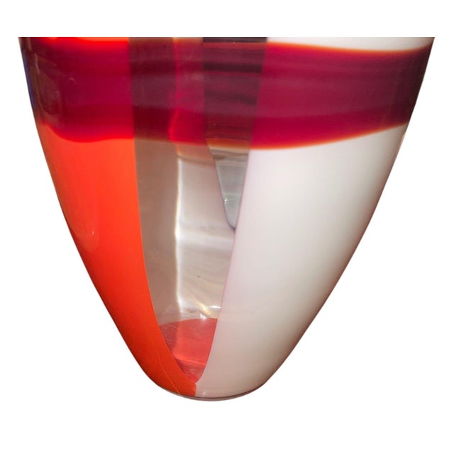 Carlo Moretti Murano Glass Vase With Booklet. Italy, Late 20th Century. For Sale In Los Angeles - Image 6 of 8