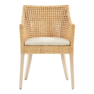 Blora Arm Chair, Beige, Rattan For Sale