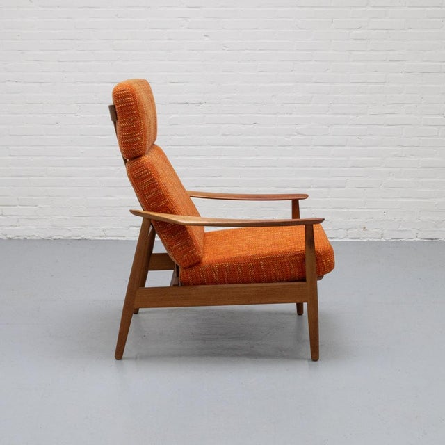 Brown FD164 Armchair by Arne Vodder for France & Son, 1960s For Sale - Image 8 of 18