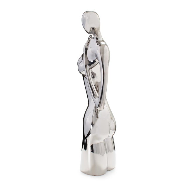 Ceramic Strike a Pose Sculpture For Sale - Image 7 of 11