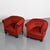 Art Deco Red Velvet Armchairs, France, 1920s, Set of 2 For Sale - Image 3 of 16