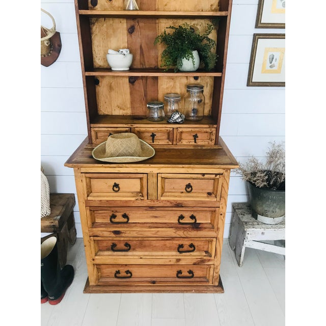 Vintage Mexican Pine Hutch Chairish