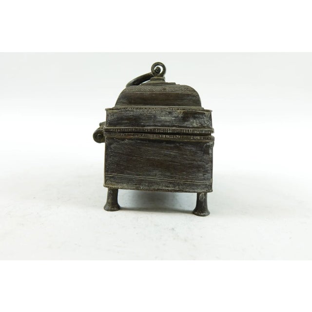 19th Century Antique Persian Jewelry Brass Box Rustic Jewelry Box Perfect for showcase or use