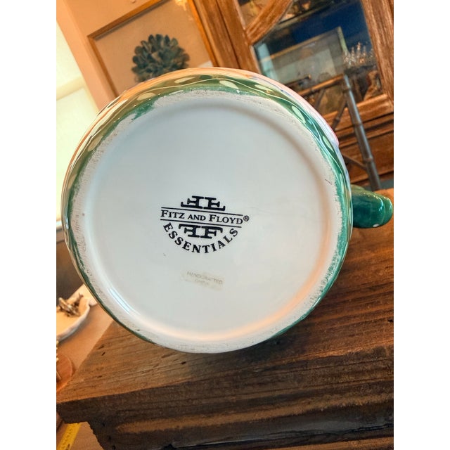 1990s Fitz and Floyd Gypsy Chicks Whimsical Pitcher For Sale - Image 9 of 10