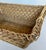 Vintage 1930s European Woven Wicker Rectangular Market Basket For Sale - Image 4 of 11