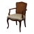 Kindel Furniture French Provincial Cane Back Dining Arm Chair For Sale