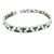 1940s 1940s Platinum Diamond and Sapphire Art Deco–Style Link Bracelet For Sale - Image 5 of 10