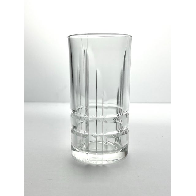 Contemporary Contemporary Cristal D’Arques “Arizona Parallels” Highball Tumbler Glasses - Pair For Sale - Image 3 of 3