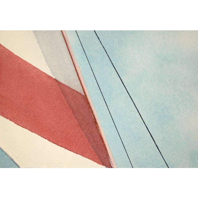 Solo Race in a Catamaran - Adventure Illustration in Watercolor and Ink on Paper by Edward T. Liljenwall For Sale - Image 4 of 7