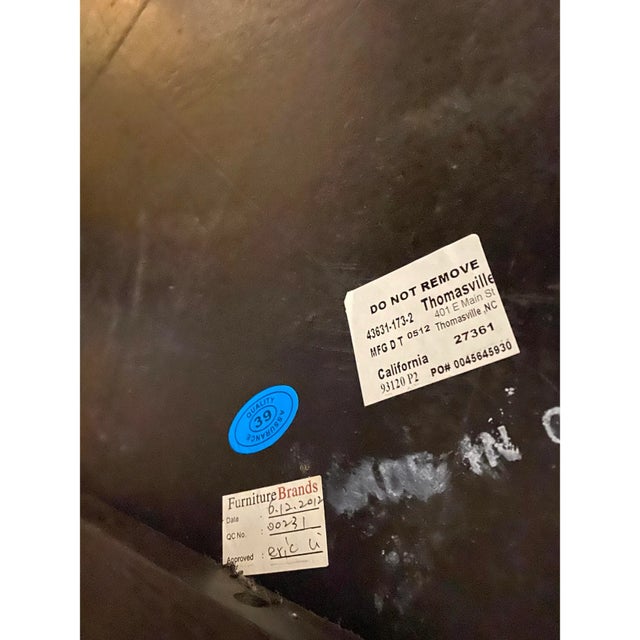 Round Ribbon Cross Pattern Marble Top Coffee Table For Sale - Image 9 of 10