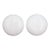 Vintage White Plain Ceramic Dummy Door Knob Set For Sale