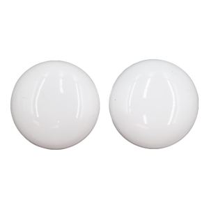 Vintage White Plain Ceramic Dummy Door Knob Set