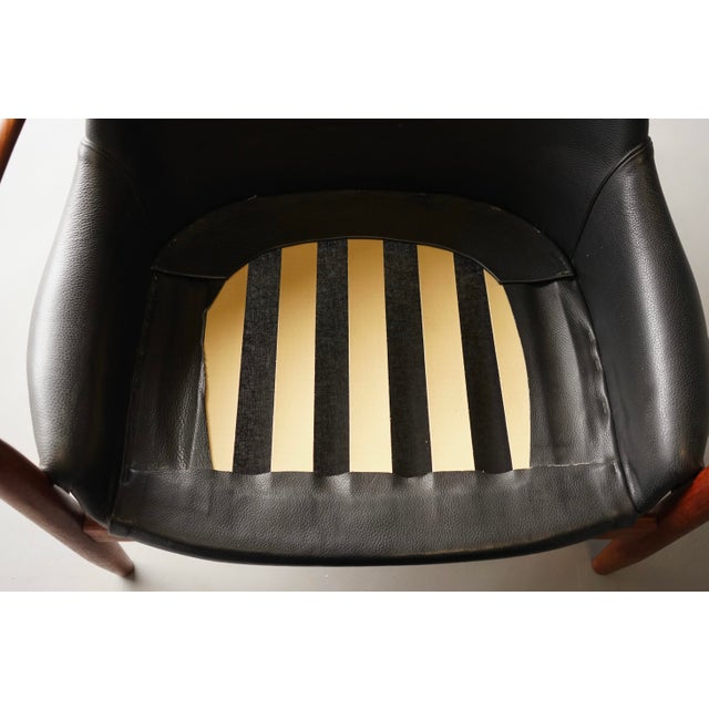 Seal Easy Chair in Leather and Teak by Ib Kofod-Larsen for OPE, Sweden, 1960s For Sale - Image 15 of 18