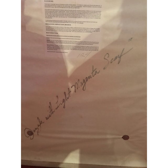 Paint Bill Mack Bonded Sand Sculpture With Scarf #124 Signed Brutalist For Sale - Image 7 of 8