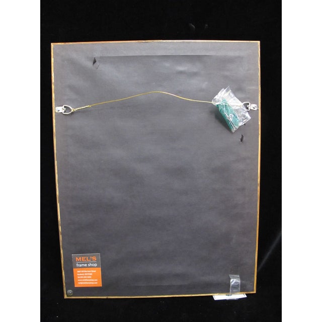 Yellow David Smira Framed Impressionist Woman W/Umbrella in Flower Field Oil Painting For Sale - Image 8 of 8