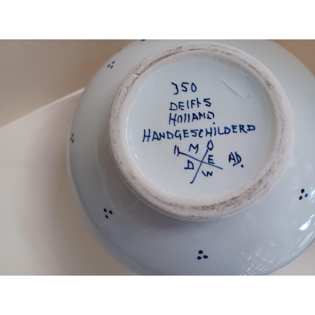 Traditional Vintage Delft Holland Hand Painted Jug or Pitcher For Sale - Image 3 of 7