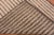 Cream Brown Striped Modern Hallway Rug For Sale In New York - Image 6 of 7