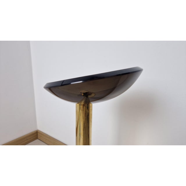 Ashtray in Metal with and Glass in the style of Fontana Arte, 1960s, in Very Good conditions. Designed 1960 to 1969 This...