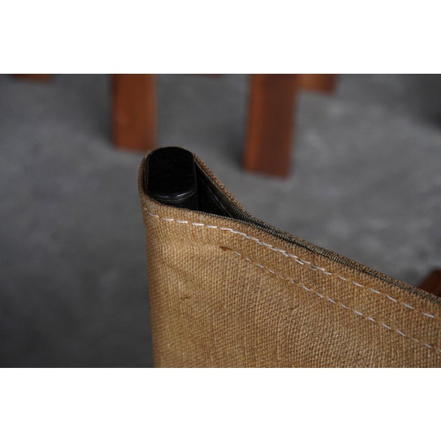 Canvas Monk Chairs by Afra & Tobia Scarpa for Molteni, Italy, 1970s, Set of 14 For Sale - Image 11 of 12