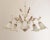 Suspension Chandelier with 5 Lights in White Murano Glass & Handmade Brass Structure, Italy, 1980s For Sale - Image 4 of 12