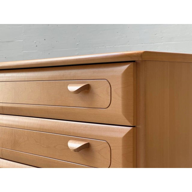 Wood Chest of Drawers in Cherry Wood, 1990s For Sale - Image 7 of 16