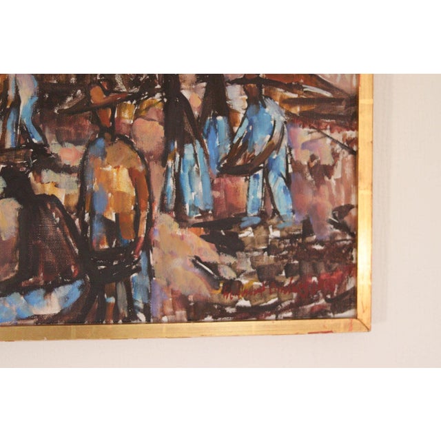 1950s Lennart Andersson, Boats, 1959, Oil on Canvas, Framed For Sale - Image 5 of 18