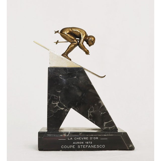 Bronze Ski Jumper, 1972 For Sale - Image 9 of 9