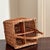 Vintage French-Style Four Bottle Wicker Wine Caddy For Sale In Baltimore - Image 6 of 17