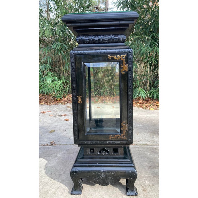 Chinoiserie Early 20th Century Chinoiserie Temple Stand For Sale - Image 3 of 11