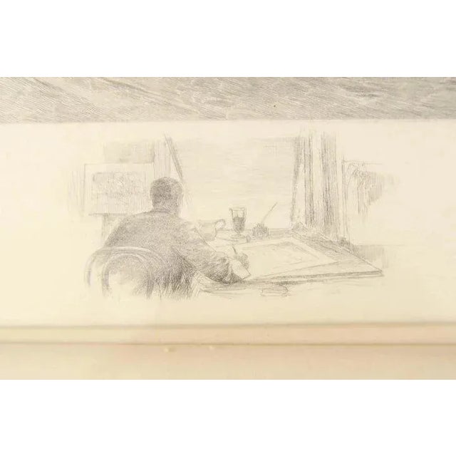 Traditional 1900s Figurative Etching by James Fagan After Ernest Meissonier, Framed For Sale - Image 3 of 8