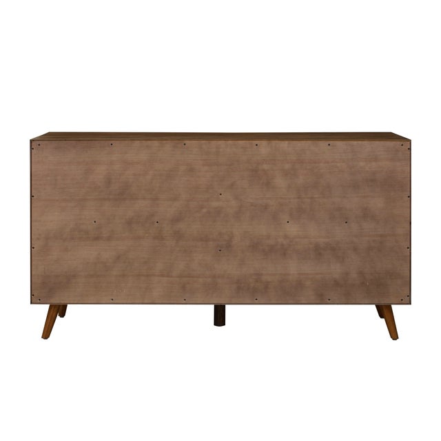 2020s Emery Walnut 6 Drawer Dresser For Sale - Image 5 of 9