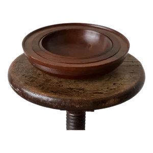 Late 20th Century Signed Brazilian Wood Turned Bowl