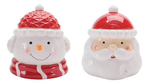 Ceramic Holiday Canister (Set of 2)